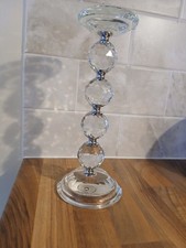 Crystal and Silver Tone Taper