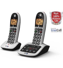 BT 4600 Twin Cordless Phones with Big Buttons Silver