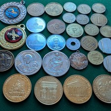 Coins Tokens Medalions Joblot