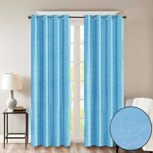 Embossed blackout curtains - embossed,