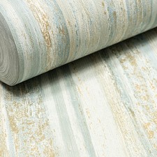 Duck Egg Stripe Wallpaper