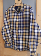 Men's blue/mustard/white