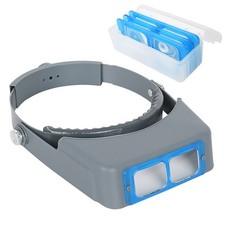 1.5/2/2.5/3.5 X Head Band Magnifier Optivisor 4 Lens Eye Loupe Watch Welding C