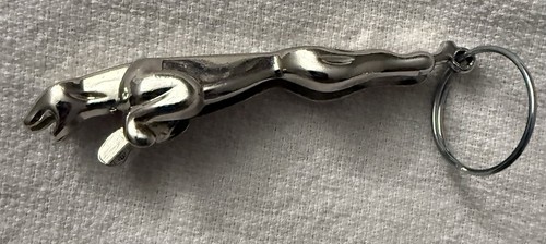 Jaguar metal keychain silver - jaguar,