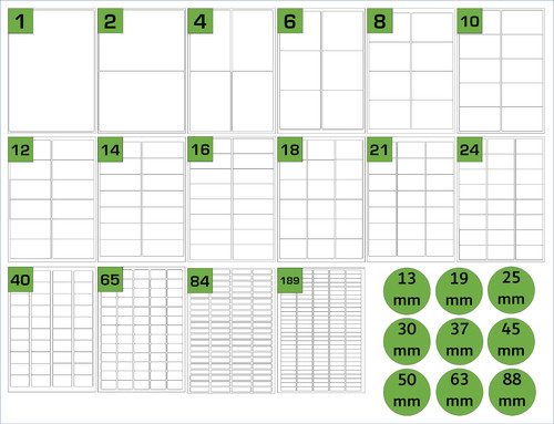 Labels self adhesive - -,