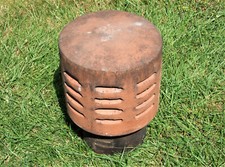 Used Hepworth WG325E Clay Chimney / Flue Cap, Cowl, Gas Terminal, Spigot o/d 7".