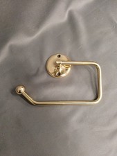 SAMUEL HEATH CURZON BRASS TOILET ROLL HOLDER