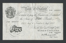 Bank england note - bank, of