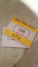 Large Memo block refill 300 sheets white 70x98mm