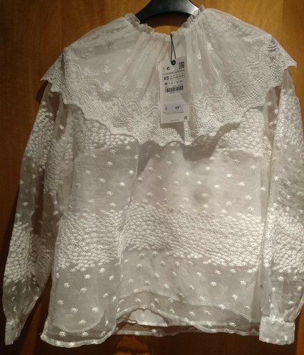 Zara lace ruffled - zara, trim