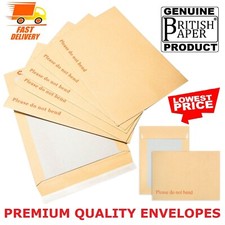 Please Do Not Bend Hard Card Board Backed Envelopes Brown Manilla C6 C5 A5 A4 A3
