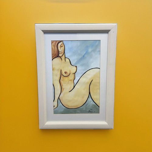 Pop art signed framed - signed, mounted