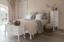 White 6ft Bed Upholstered