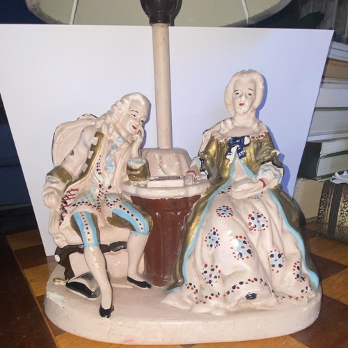Ceramic figurine chess couple - figurine,