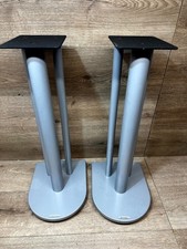 Atacama Nexus Hi-Fi Audio Speaker Stands Silver Heavy Duty 62cm Tall - (Pair)