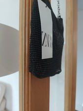 Zara Black Rhinestone Shoulder