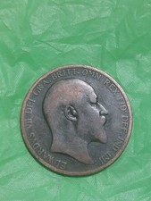PENNY 1903 COIN KING EDWARD VII 1d  BRONZE COPPER COLLECTABLE CONDITION