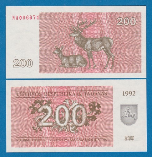 Lithuania 200 talonas 43a - talonas,,