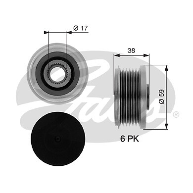 Gates oap7282 alternator - gates,