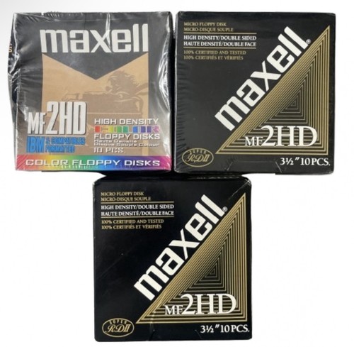 Maxell floppy discs sealed and - discs,