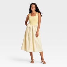 Women's Knit to Woven Midi