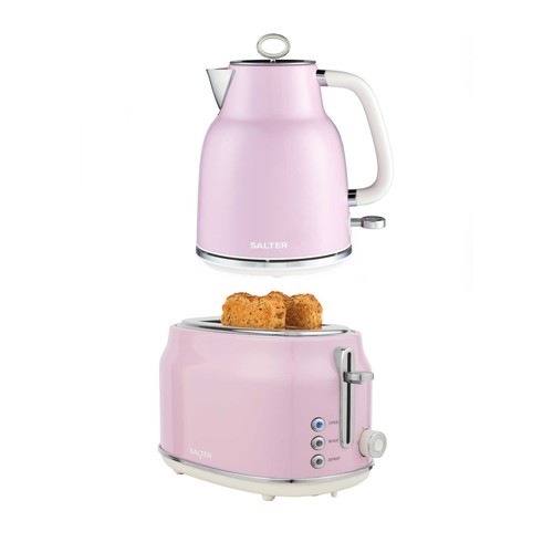 Salter retro pink kettle - pink, &
