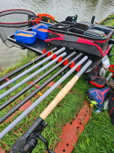 Fishing pole roost side - fishing, tray