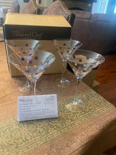 Pampered chef martini glasses - pampered,