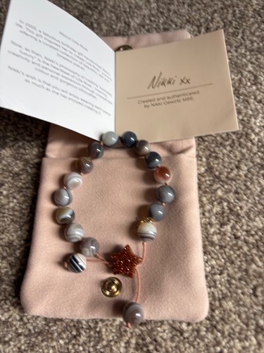 Lola rose grey tan bead - &,