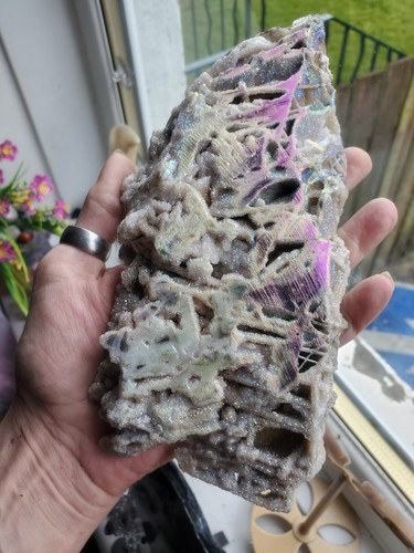 Large aura coated sphalerite - aura,