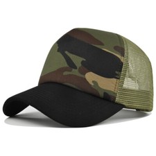 Mens Womens Blank Trucker Mesh Baseball Hat Hip Hop Breathable Snapback Cap