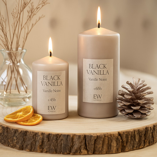 Scented pillar candle large - candle,