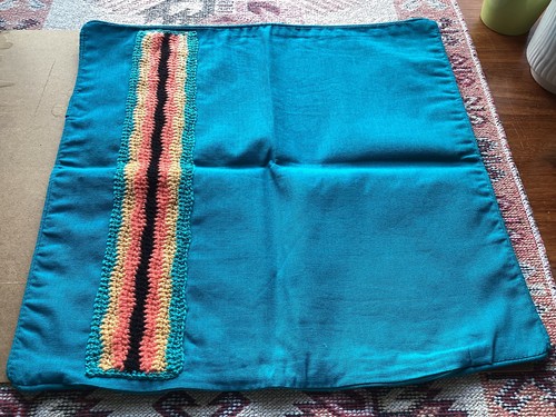 19inch square zip crochet - 19inch,