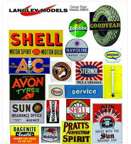 Paper enamel garage signs - paper,