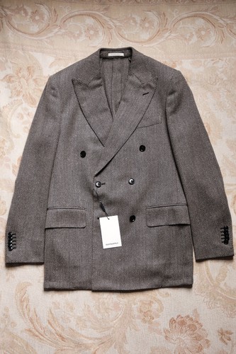 Suitsupply brown herringbone - brown,