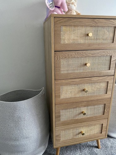 Rattan chest drawer tall - chest, of