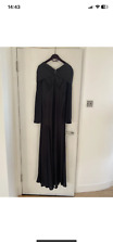 Paco Rabanne Maxi Gown Dress with open back in black, size40 only worn once