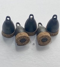 5 x Dinsmores 1/4,1/2,3/4,1oz Cork Plummets. Perfect depth finder Lakes & Canals