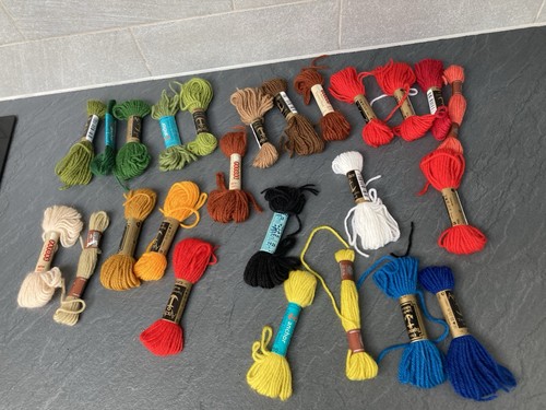 Mixed job lot - tapestry, wool
