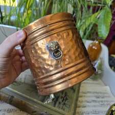 Vintage footed planter plant