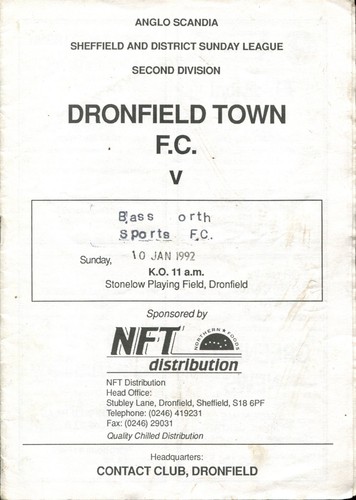 Dronfield town bass north - dronfield,