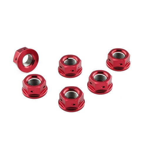 Aluminium sprocket nuts m10 - nuts,