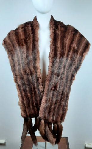 Vintage dark brown real mink - vintage,