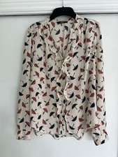 Oasis Ladies Blouse With Umbrella Detail, Mary Poppins Style, Size 14