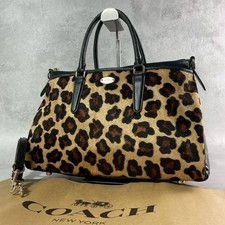 COACH Leopard Print 2way Hand