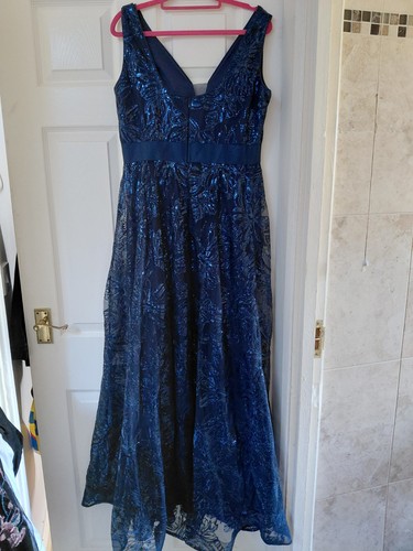 Beautiful navy formal dress - formal,
