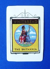 WHITBREAD  INN SIGNS   THE BRITANNIA   PLAIN  BACK   1958  SPECIAL SERIES