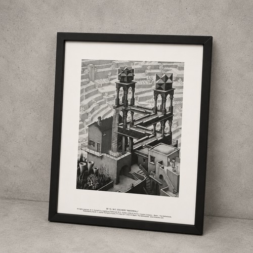 Escher waterfall - m.c.,