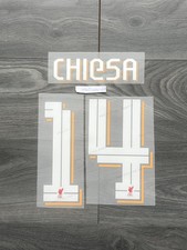 2025-2026 UEFA Champions League Liverpool Home CHIESA #14 Name Number Set