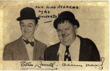 STAN LAUREL & OLIVER HARDY Signed Photograph - Comedy Film Actors 6"x4" reprint